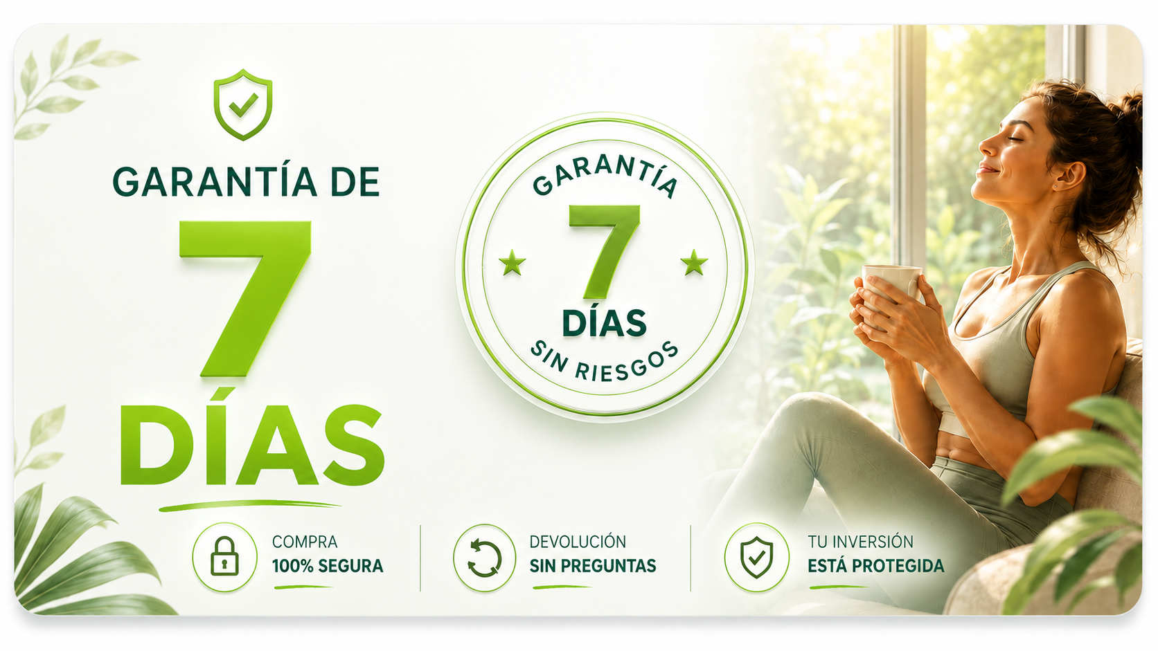 Garantía de 7 días sin riesgos