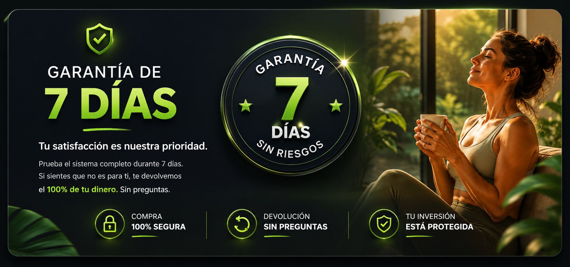Garantía de 7 días sin riesgos