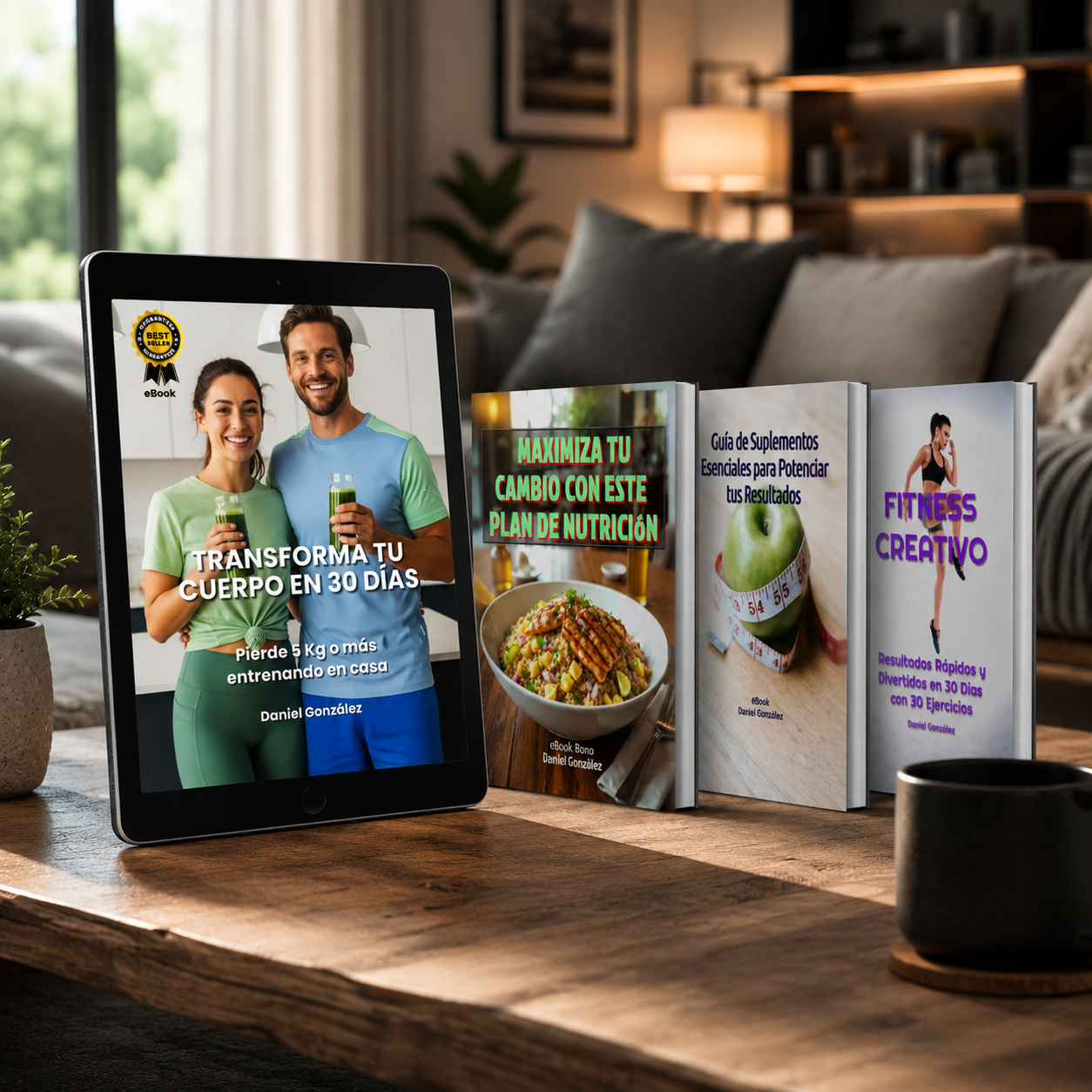 Ebook principal y bonos del sistema Transforma tu Cuerpo en 30 Días